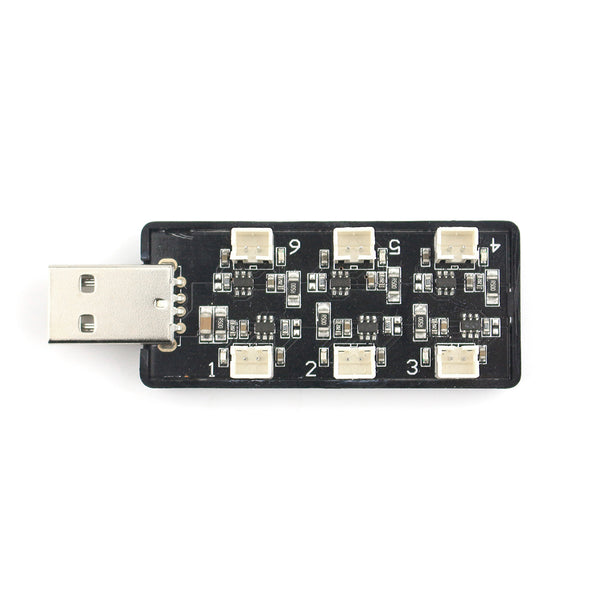 EMAX Lipo Battery Charger 6-Port 1S LiPo USB PH2.0 for Tinyhawk / Nanohawk Drones