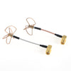 ★FPV 5.8G Clover 3 Blade Transmitting w- 4 Blade Receiving Antenna(TX w- RX) Right Angle -Bore Connector 21047