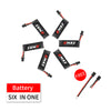 ★Nanohawk Spare Parts - 6in1 4.35HV 1S 300mAh 80C Lipo Battery for Nanohawk with 2ea wires