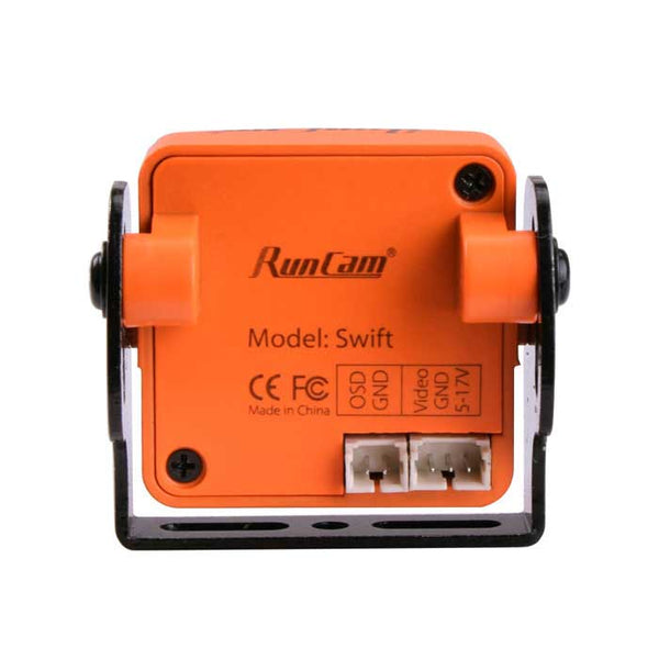 ★Runcam Swift 600TVL DC 5 to 17V Horizontal Fov 90 Mini FPV Camera IR blocked with 2.8MM Lens-Orange