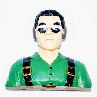 ★L115×W51×H115mm Aeroplane 1-4 Scale Pilot for RC Airplane Jet Green HY031-00401