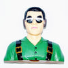 ★L115×W51×H115mm Aeroplane 1-4 Scale Pilot for RC Airplane Jet Green HY031-00401