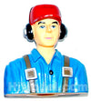 ★L85×W44×H100mm Aeroplane 1-6 Scale Pilot for RC Airplane Jet Blue HY031-00403