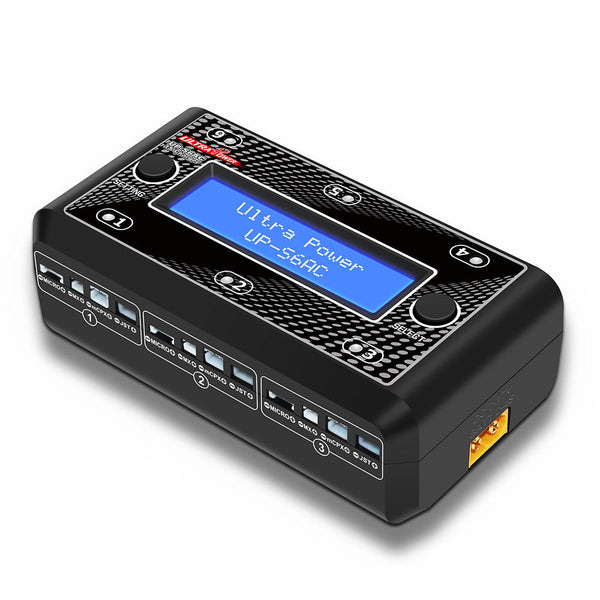 Ultra Power UP-S6AC 6x4.35W 1S AC-DC LiPO-LiHV Battery Charger With Micro MX MCPX JST