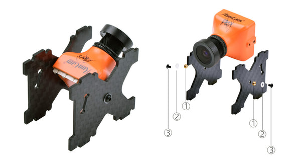 ★RunCam Eagle 800TVL Global WDR FOV 130 4:3 16:9 FPV Camera 5-22 VDC Orange