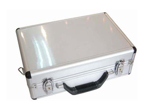 Silver Aluminum Transmitter Box Carrying Case  35cmx23cmx12cm