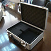 Silver Aluminum Transmitter Box Carrying Case  35cmx23cmx12cm