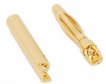 A-004 2.0mm Gold Bullet Banana Connector Plug For ESC Battery Motor