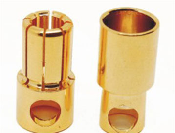 B-002 8mm Gold Bullet Banana Connector Plug For ESC Battery Motor