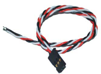 ★G-007 JR male servo lead twisted wire 22AWG L=15CM