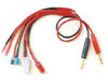 ★K-026 4.0mm to Deans-MPX-Tamia-extra 16AWG silicone L=45CM