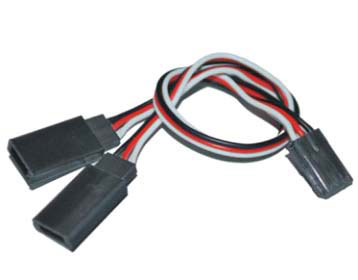 ★J-001 Futaba Straight Y lead 32AWG L=60CM