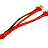 L017 Deans 2P Battery Harness For 2 Packs in Parallel 14AWG silicone wire L=10CM