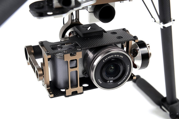 X-CAM X140B X140Bs FPV Two-axis Brushless Stabilized Gimbal Camera Mount for NEX5 ILDC Camera FPV