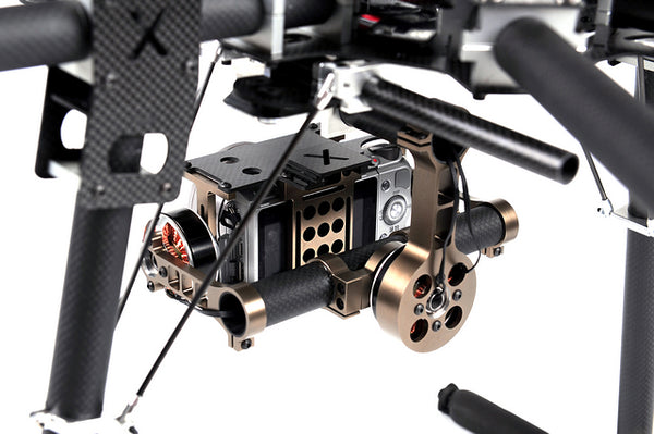 X-CAM X140B X140Bs FPV Two-axis Brushless Stabilized Gimbal Camera Mount for NEX5 ILDC Camera FPV