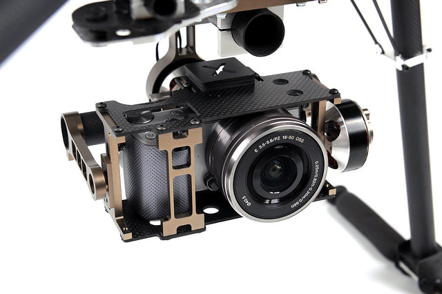 X-CAM X140B X140BL FPV Two-axis Brushless Stabilized Gimbal Camera Mount for NEX5 ILDC Camera FPV