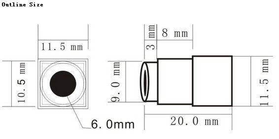 ★Ultra-light 5V 90 Degree FOV Micro FPV Camera Lens