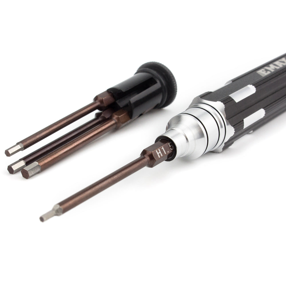 4 in 1 Emax Hexagon Socket Screwdriver Set Allen Driver H1.5 H2.0 H2.5 H3.0mm Modeling Making Tools for RC Model FPV Building