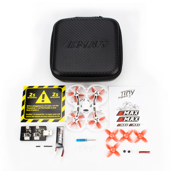 Tinyhawk II Indoor FPV Racing Drone F4 5A 16000KV RunCam Nano2 700TVL 37CH 25-100-200mW VTX 1S-2S - BNF