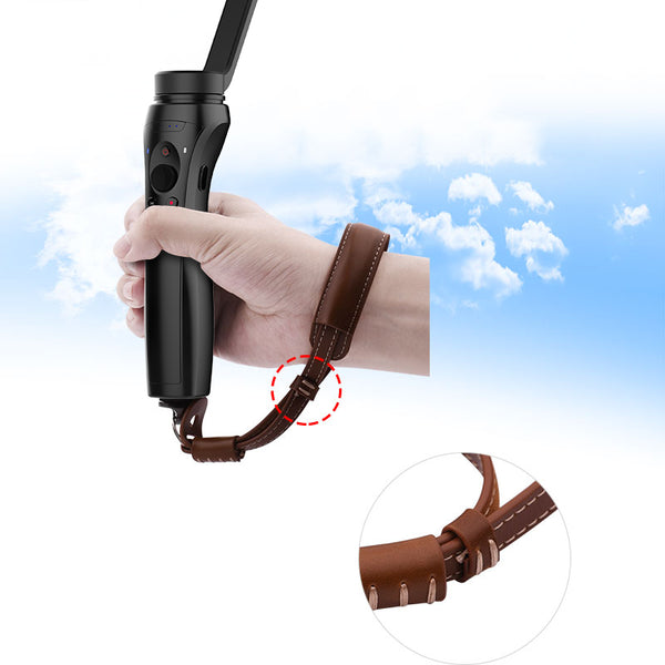 ★PU Material Lanyard Hand Strap Wristband Black-Brown 215mm - marSoar Handheld Gimbal