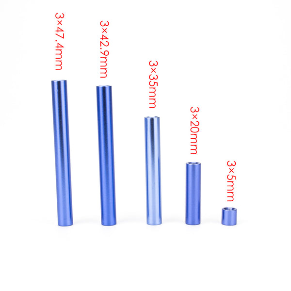 10pcs M3 Aluminum Alloy Standoff Studs 8-35mm Red Round PCB Board Spacers Standoffs for fpv drone