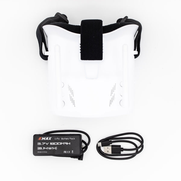 Emax Tinyhawk 5.8G 48CH Diversity FPV Goggles 4.3 Inches 480*320 Video Headset With Dual Antennas 4.2V 1800mAh Battery For RC Drone