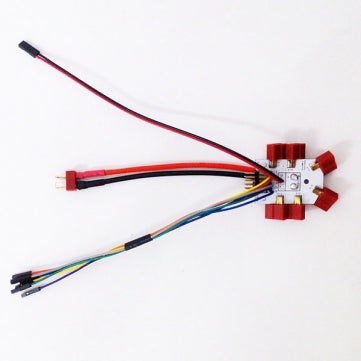 ★6 Axis Electric Connection Plate Hex Power Distribution Board with T-connector