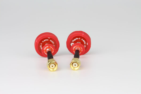 ★EMAX Pagoda 2 Antenna 5.8G 80mm 8cm RHCP Red Omnidirectional Omni FPV Flat Panel SMA(2pcs)