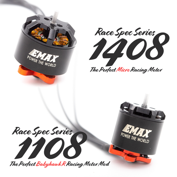 ★ EMAX RS1108  4500KV-5200KV-6000KV  Brushless Motor For Micro FPV Racing Quad