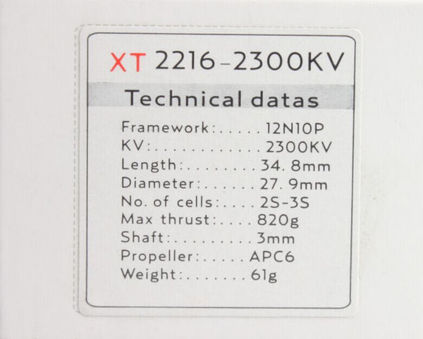 ★EMAX XT2216 910KV-1150KV-1290KV Motor for Aircraft & Multicopter