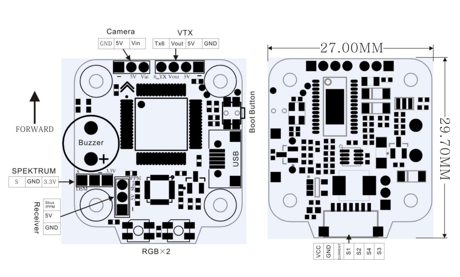 Mini Magnum 2 Parts - F4 Flight Controller Main Board source content 1