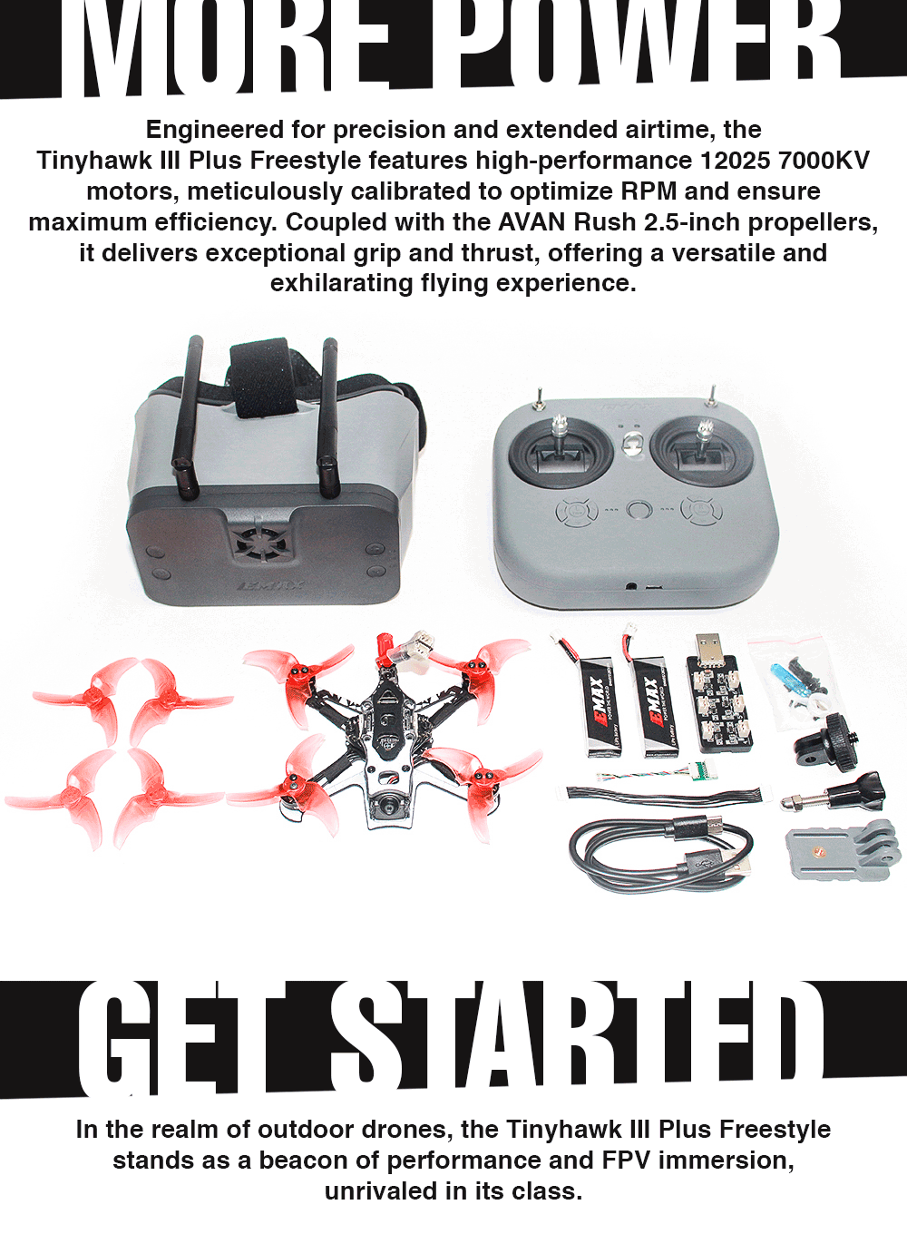 Tinyhawk III Plus Freestyle Bind-N-Fly BNF ELRS source content 6