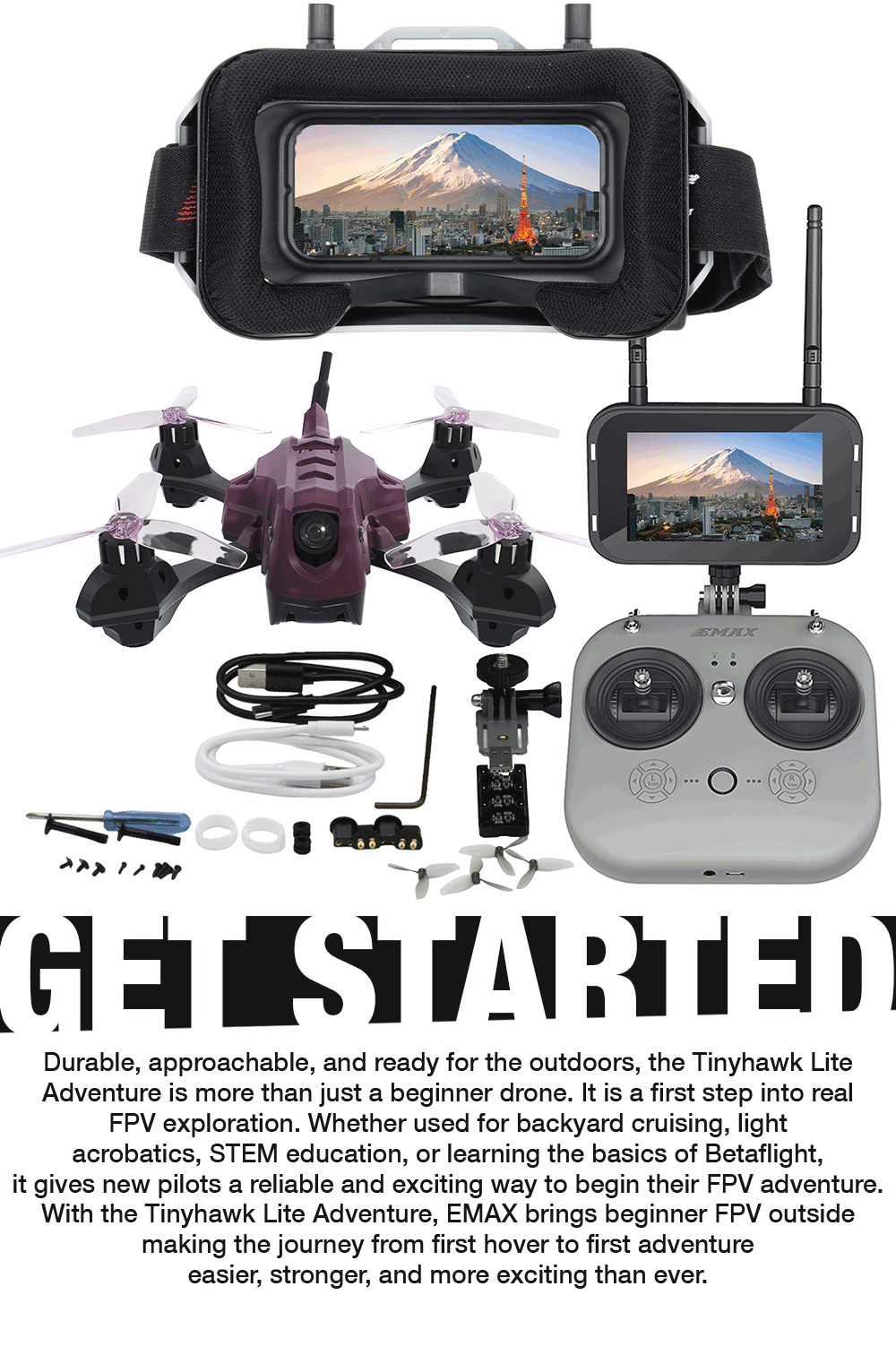 Tinyhawk Lite Adventure - RTF - Ready To Fly Kit source content 6