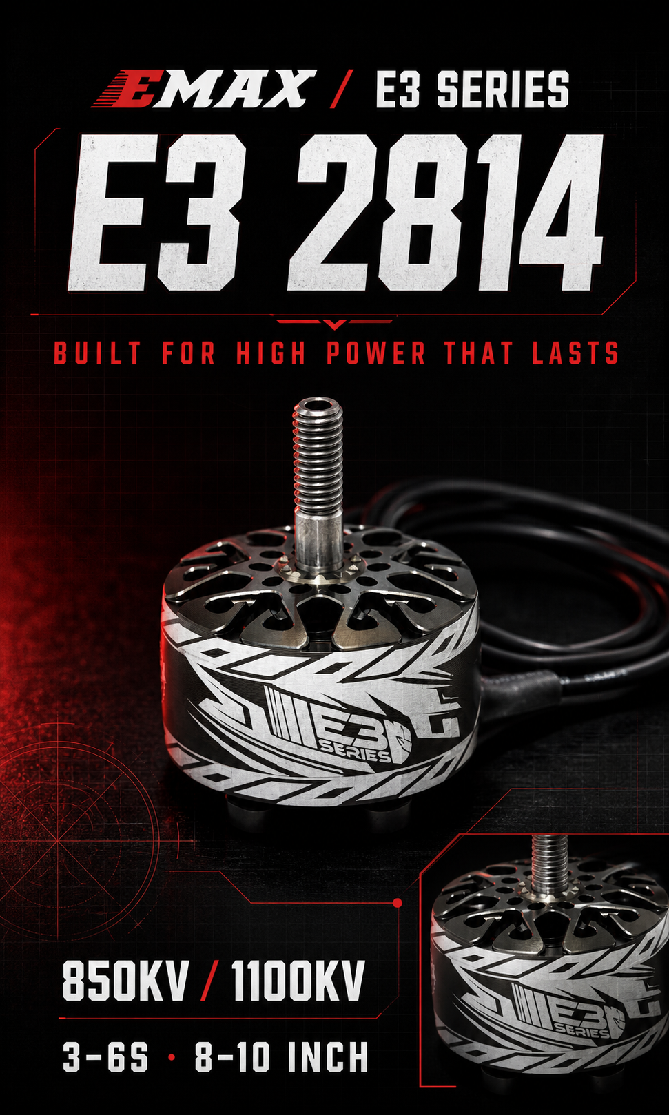 E3 2814 Brushless Motor engineering drawing 1
