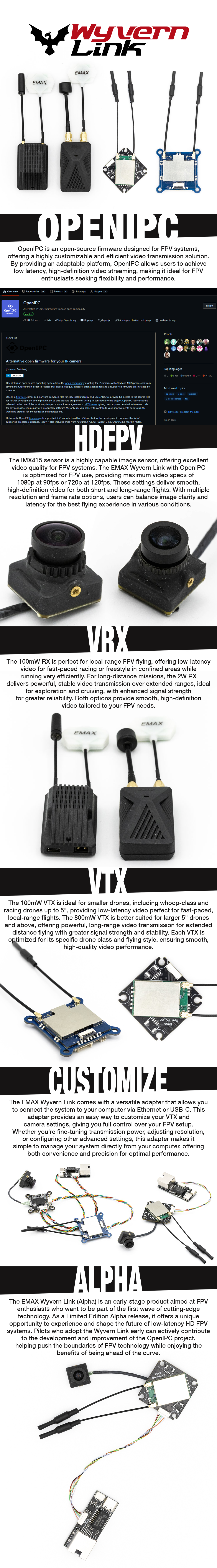 EMAX Wyvern Link OpenIPC RX Alpha Units 2W source content 1