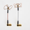 ★FPV 5.8G Clover 3 Blade Transmitting w- 4 Blade Receiving Antenna(TX w- RX) Right Angle -Bore Connector 21047
