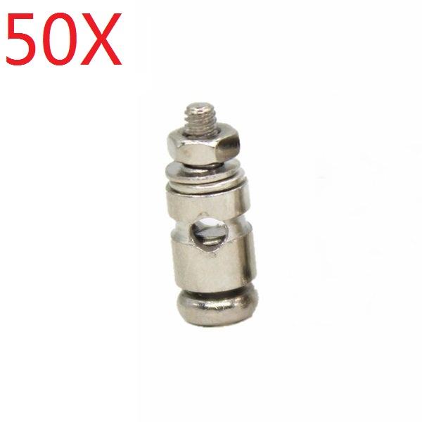 ★ 50X 1.3mm-1.8mm-2.1mm Adjustable Pushrod Connectors Linkage Stoppers For RC Airplane