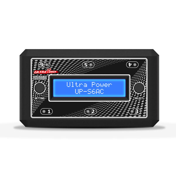 Ultra Power UP-S6AC 6x4.35W 1S AC-DC LiPO-LiHV Battery Charger With Micro MX MCPX JST