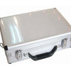 Silver Aluminum Transmitter Box Carrying Case  35cmx23cmx12cm
