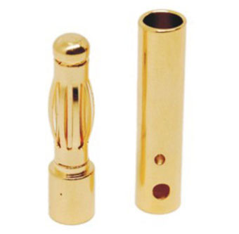 A-013 4.0mm Gold Bullet Banana Connector Plug For ESC Battery Motor