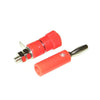 Banana Plugs (non-gold)(a pair)-Red