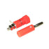 Banana Plugs (non-gold)(a pair)-Red