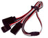 ★J-008 Futaba Straight Y lead 26AWG L=30CM