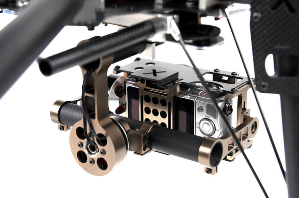 X-CAM X140B X140Bs FPV Two-axis Brushless Stabilized Gimbal Camera Mount for NEX5 ILDC Camera FPV