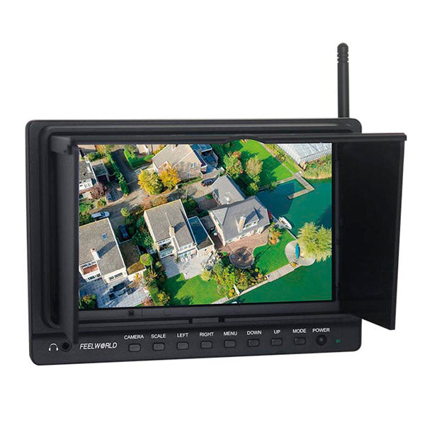 ★FPV-758 Ground Station FPV 7 Monitor built-in 5.8G receiver w-Sun Shield