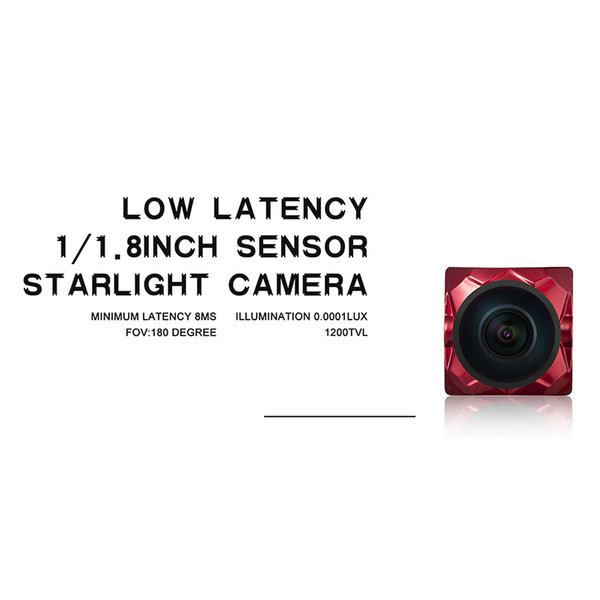 Caddx Ratel 1-1.8'' Starlight HDR OSD 1200TVL NTSC- PAL 16:9-4:3 Switchable 1.66mm-2.1mm Lens FPV Camera For RC Drone Quadcopter